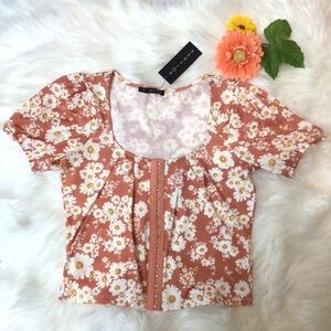 Notebuk Juniors Floral Cropped Top
